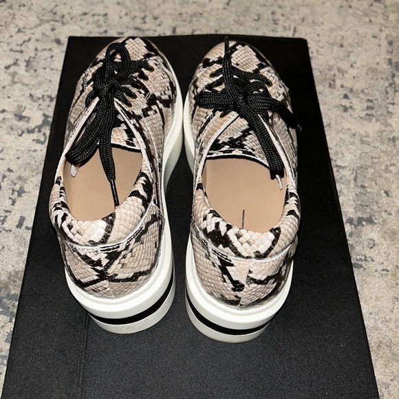LINEA PAOLA PLATFORM SNAKESKIN SNEAKER - Picture 2 of 4